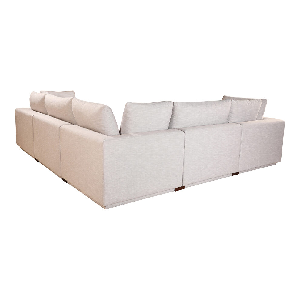 Scandinavian signature modular sectional taupe by Moe's Home Collection additional picture 5