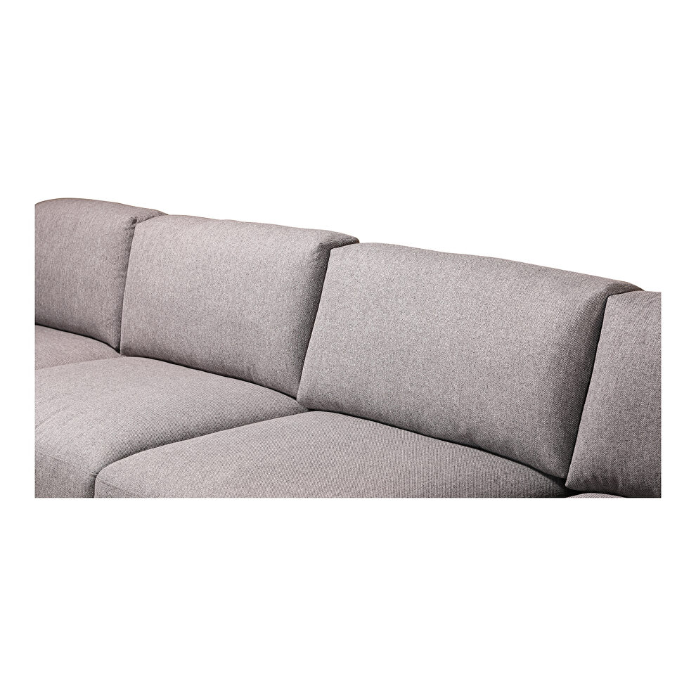 Contemporary modular sectional right gray by Moe's Home Collection additional picture 7