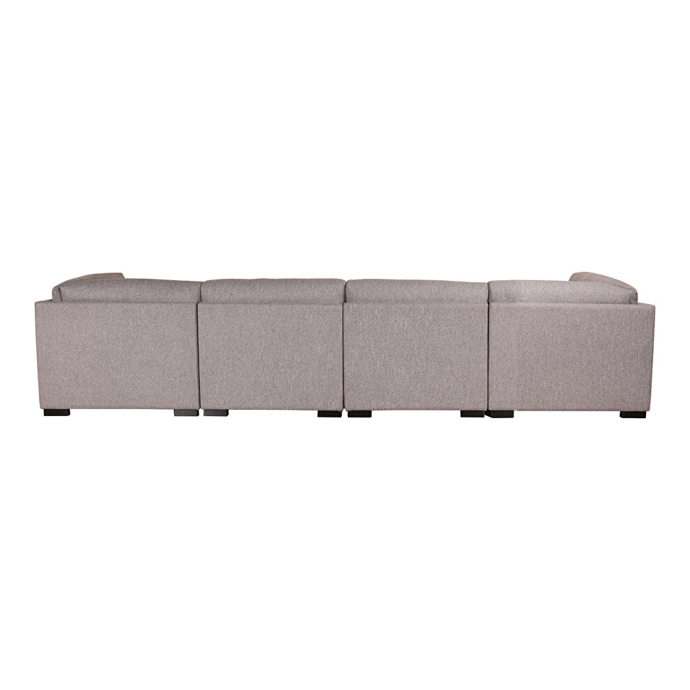 Contemporary modular sectional right gray by Moe's Home Collection additional picture 9