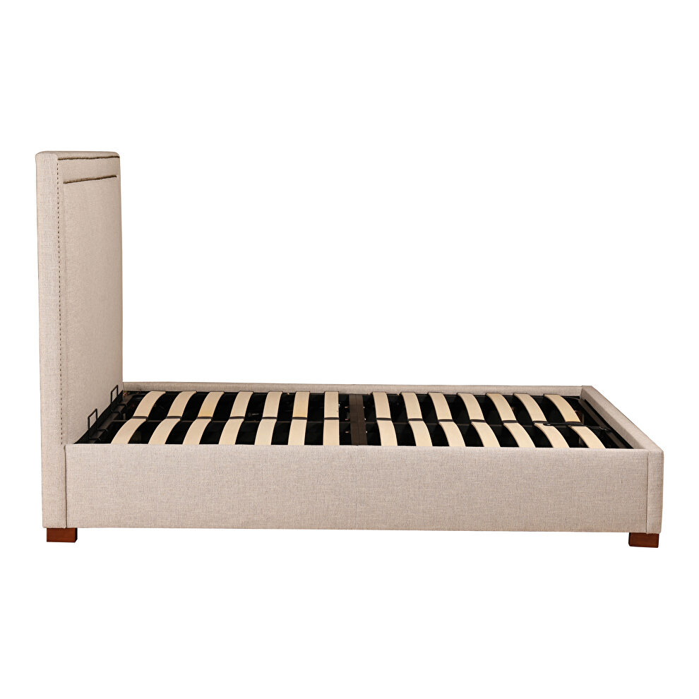 Contemporary storage bed queen ecru by Moe's Home Collection additional picture 12