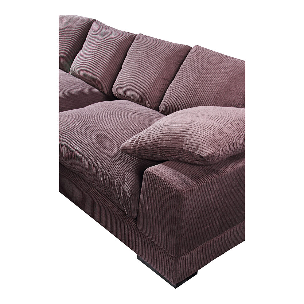 Contemporary reversible sectional in corduroy fabric by Moe's Home Collection additional picture 4