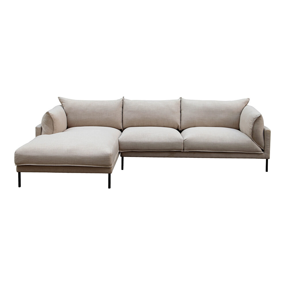 Scandinavian sectional left sandy beige by Moe's Home Collection additional picture 2