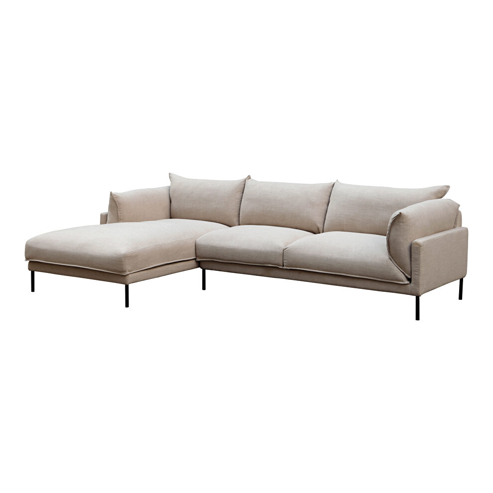 Scandinavian sectional left sandy beige by Moe's Home Collection additional picture 5