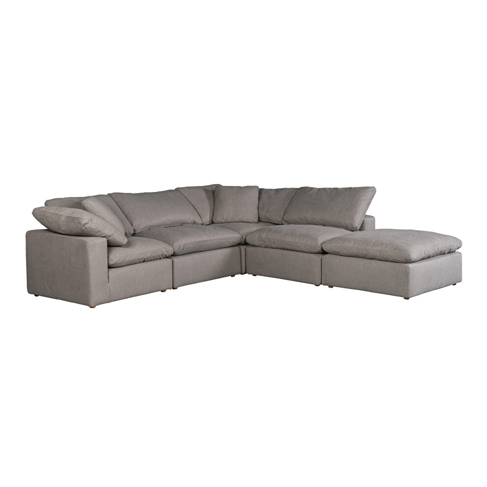 Scandinavian dream modular sectional livesmart fabric light gray by Moe's Home Collection additional picture 4
