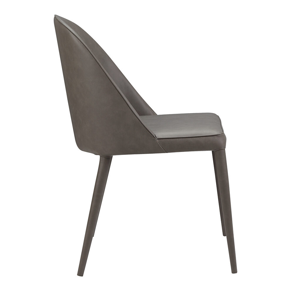 Contemporary pu dining chair gray -m2 by Moe's Home Collection additional picture 3