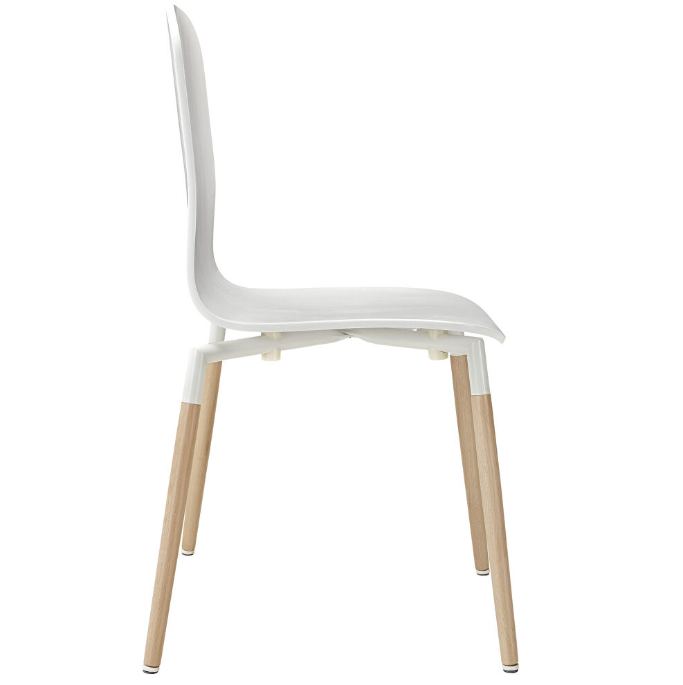 Dining chairs and table wood set of 5 in white by Modway additional picture 2