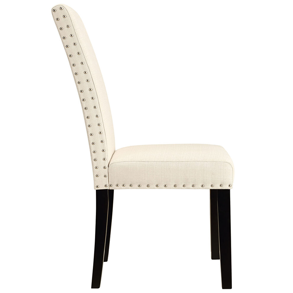 Dining upholstered fabric side chair in beige by Modway additional picture 5