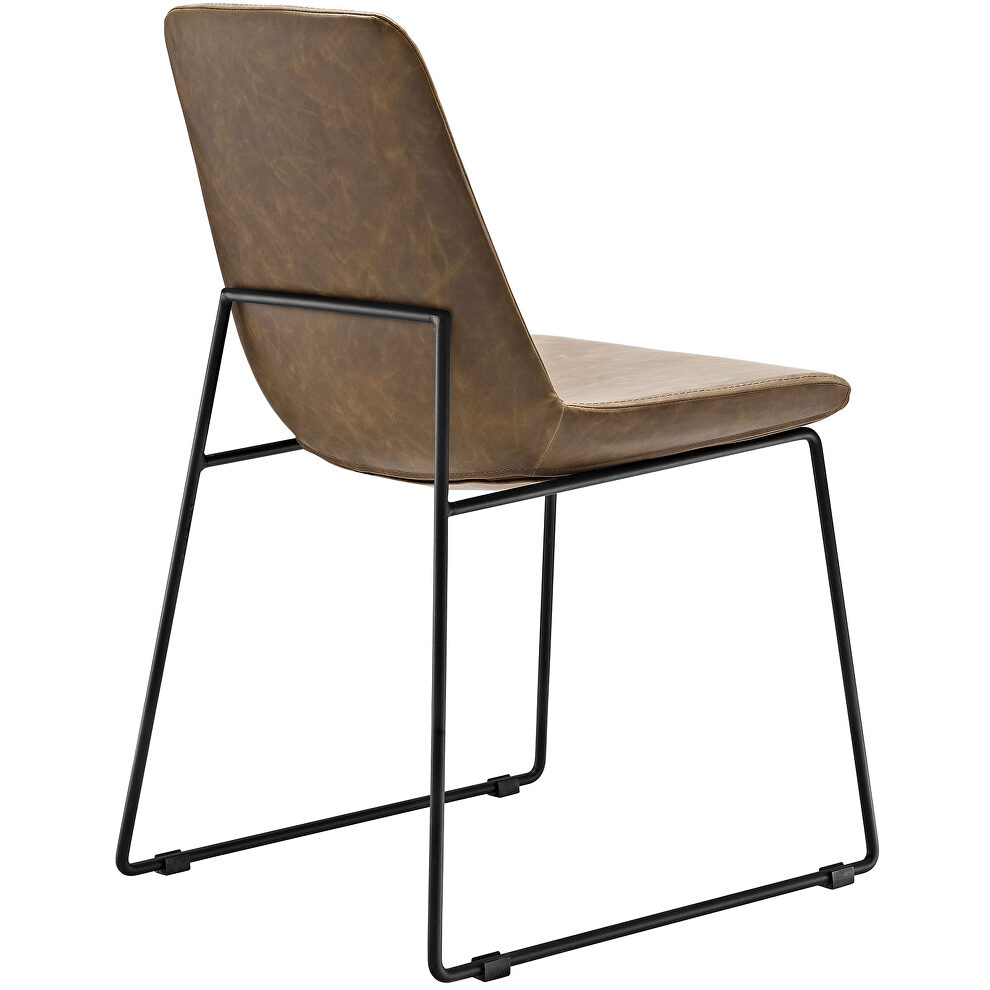 Dining side chair in brown by Modway additional picture 2