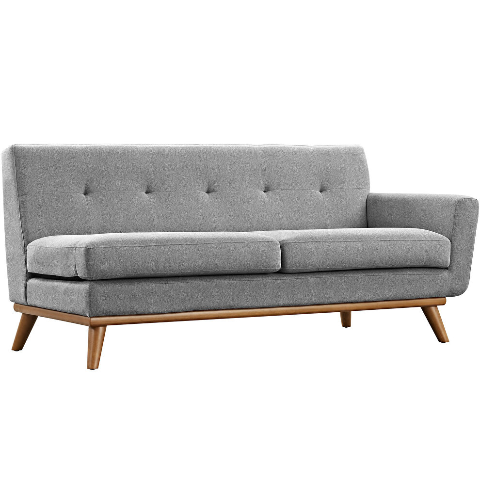 L-shaped sectional sofa in expectation gray by Modway additional picture 4