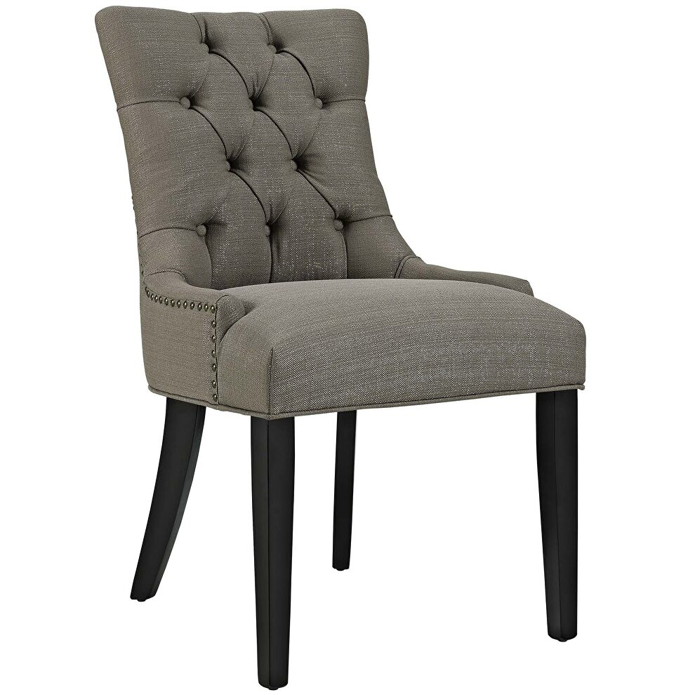 Tufted fabric dining side chair in granite by Modway additional picture 4