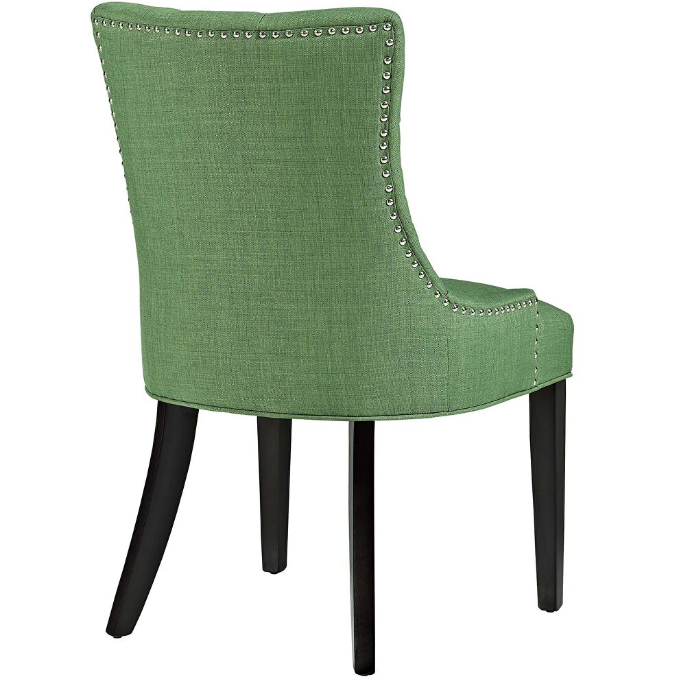Tufted fabric dining side chair in kelly green by Modway additional picture 2