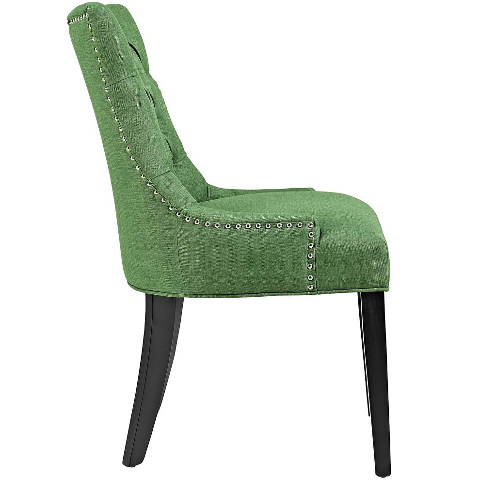 Tufted fabric dining side chair in kelly green by Modway additional picture 3