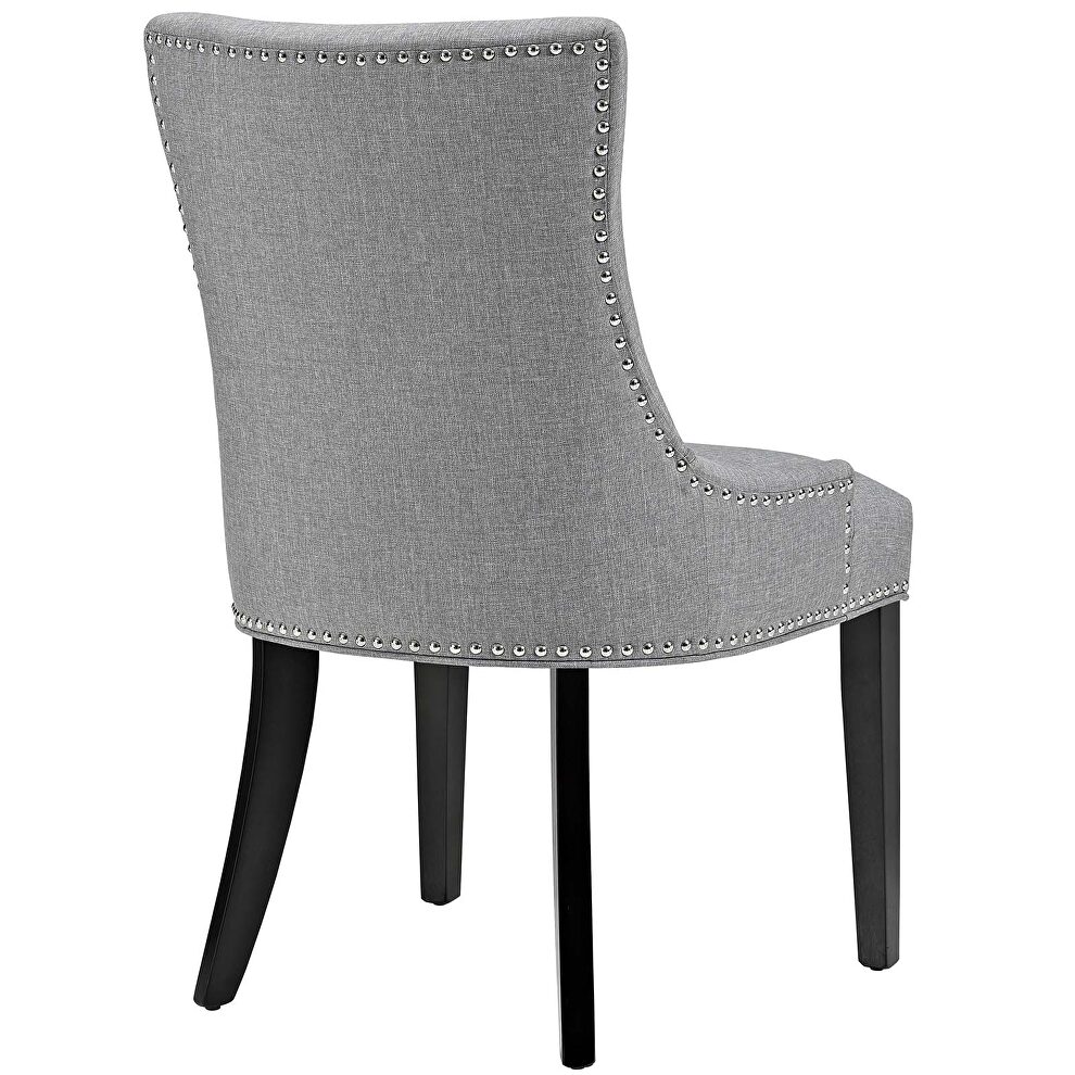 Fabric dining chair in light gray by Modway additional picture 4
