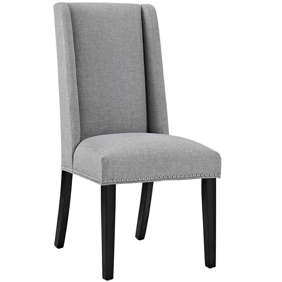 Fabric dining chair in light gray by Modway additional picture 2