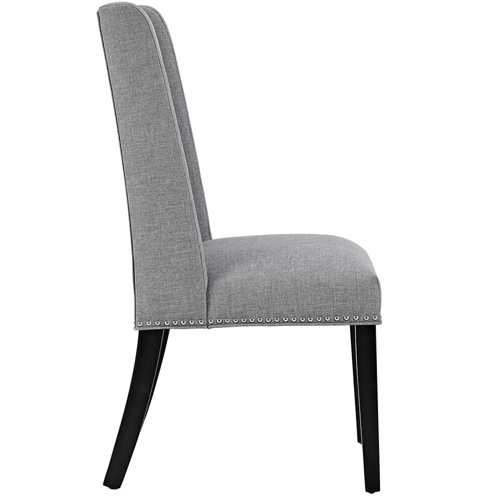 Fabric dining chair in light gray by Modway additional picture 3