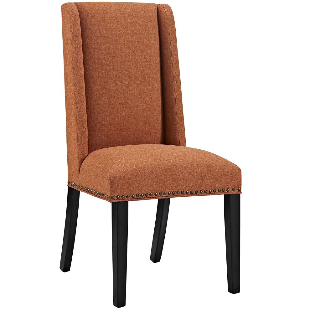 Fabric dining chair in orange by Modway additional picture 2