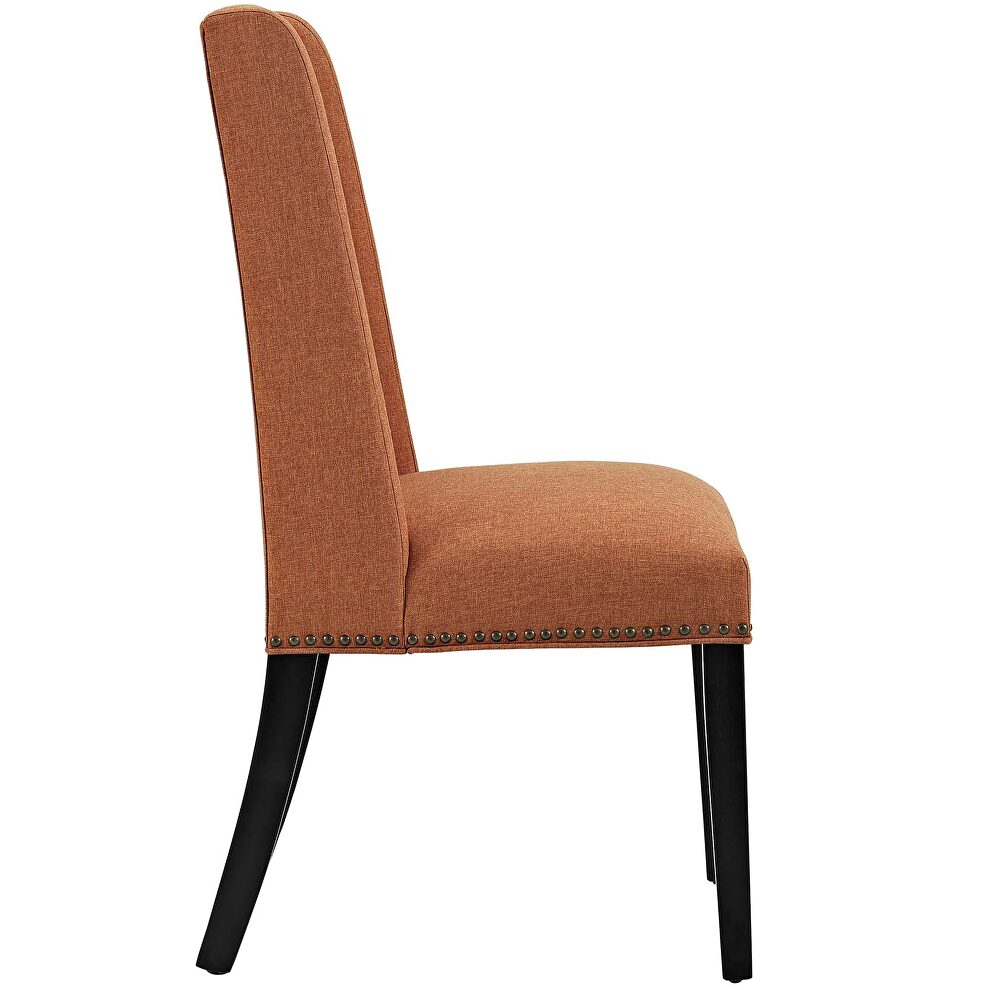 Fabric dining chair in orange by Modway additional picture 3