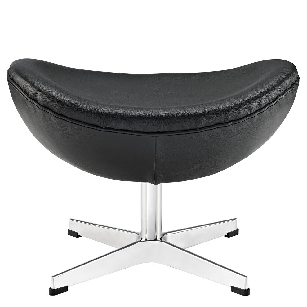 Leather ottoman in black by Modway additional picture 4