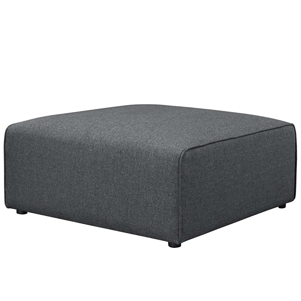 Fabric ottoman in gray by Modway additional picture 2