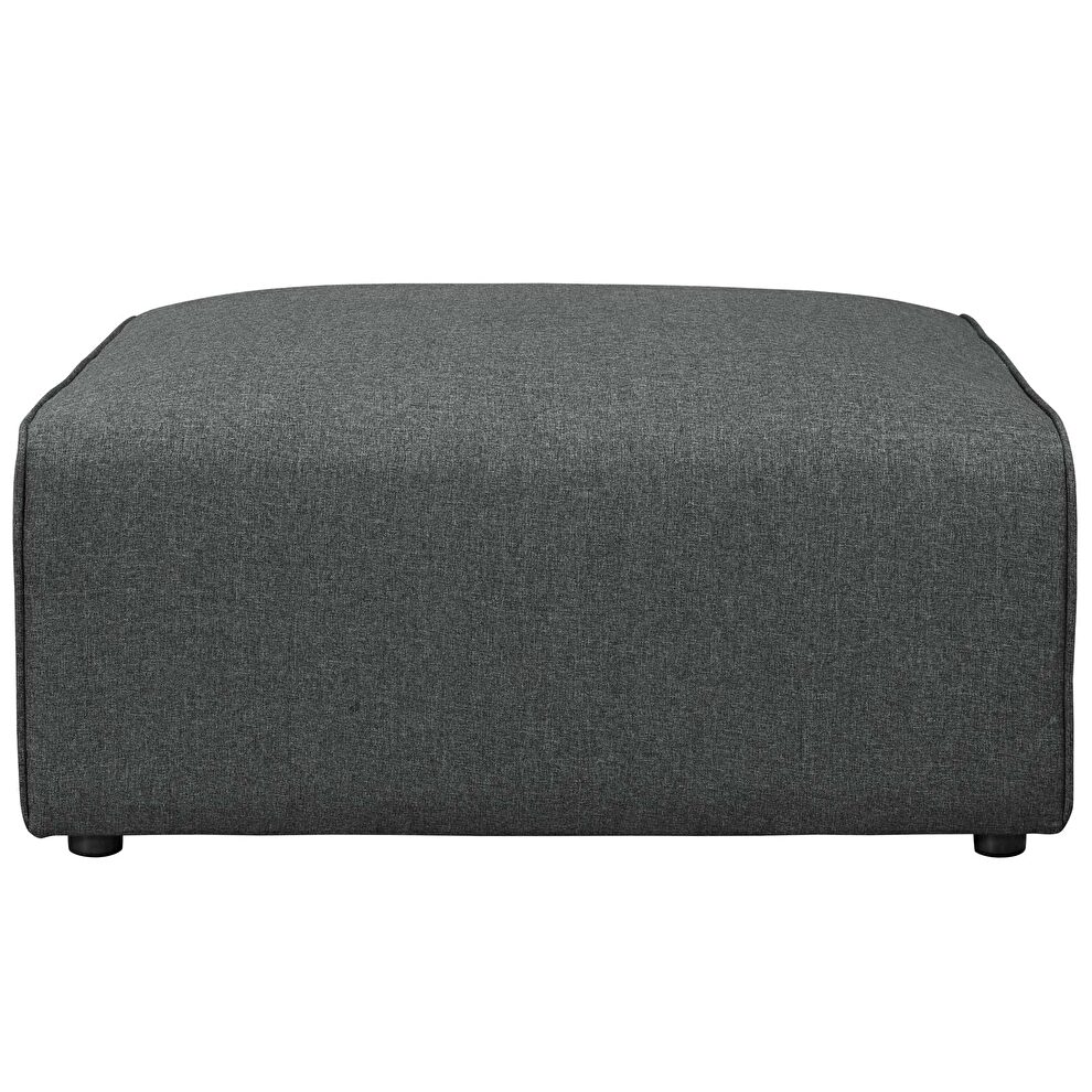 Fabric ottoman in gray by Modway additional picture 3