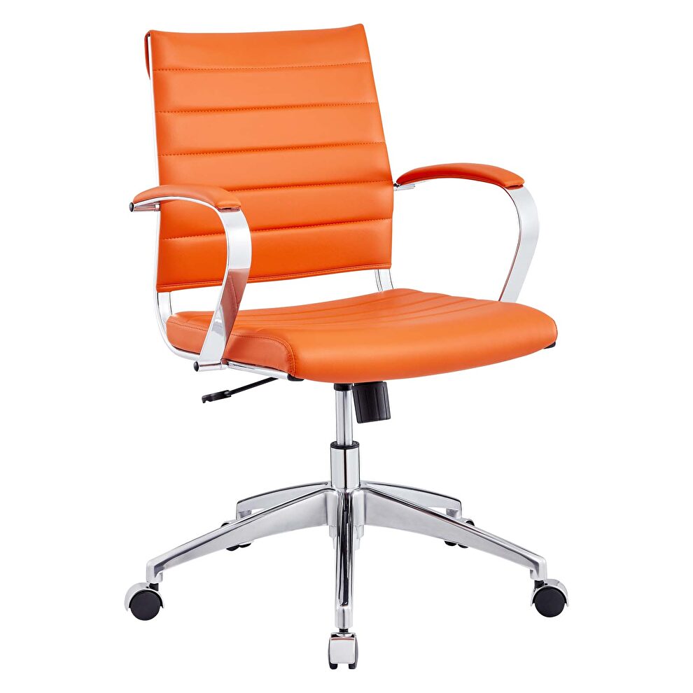 Jive Orange Office Chair Eei 273 Ora, Orange Leather Office Chair