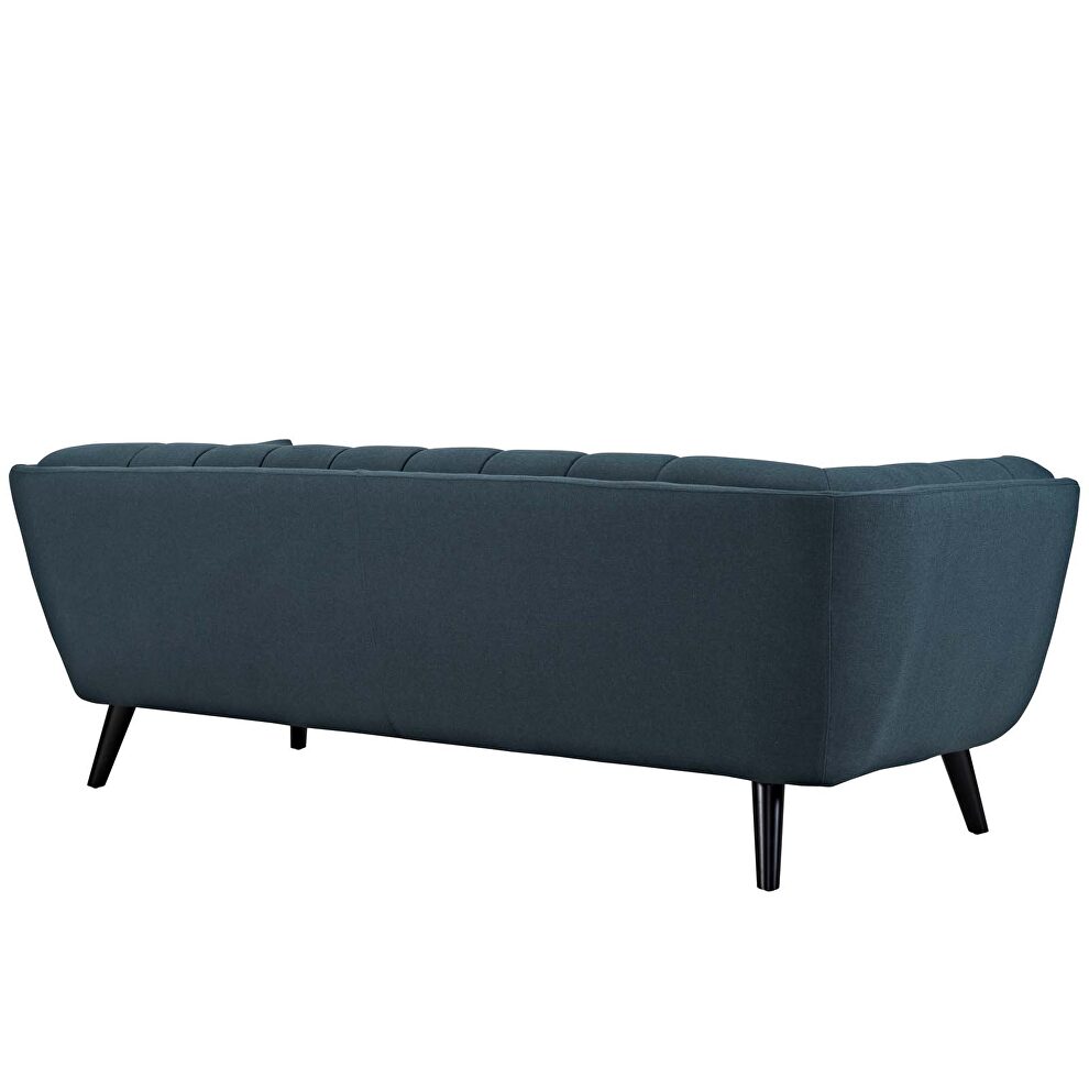 Crushed performance velvet sofa in blue by Modway additional picture 2