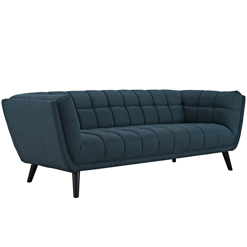 Crushed performance velvet sofa in blue by Modway additional picture 3