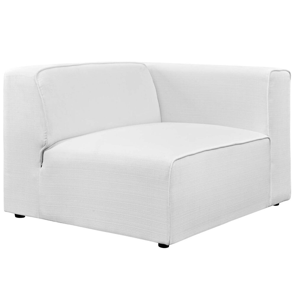 Upholstered white fabric 5pcs sectional sofa by Modway additional picture 4