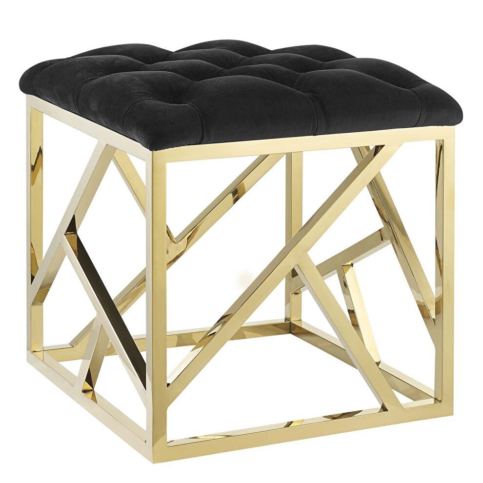 Ottoman in gold black by Modway additional picture 2