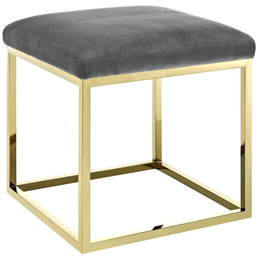 Ottoman in gold gray by Modway additional picture 2