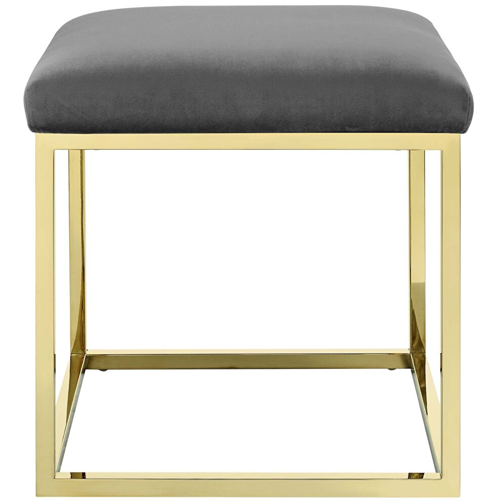 Ottoman in gold gray by Modway additional picture 4