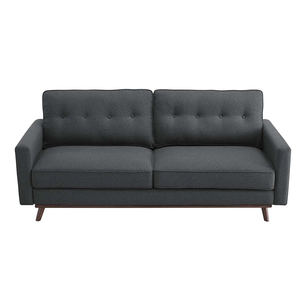 Upholstered fabric sofa in gray by Modway additional picture 10
