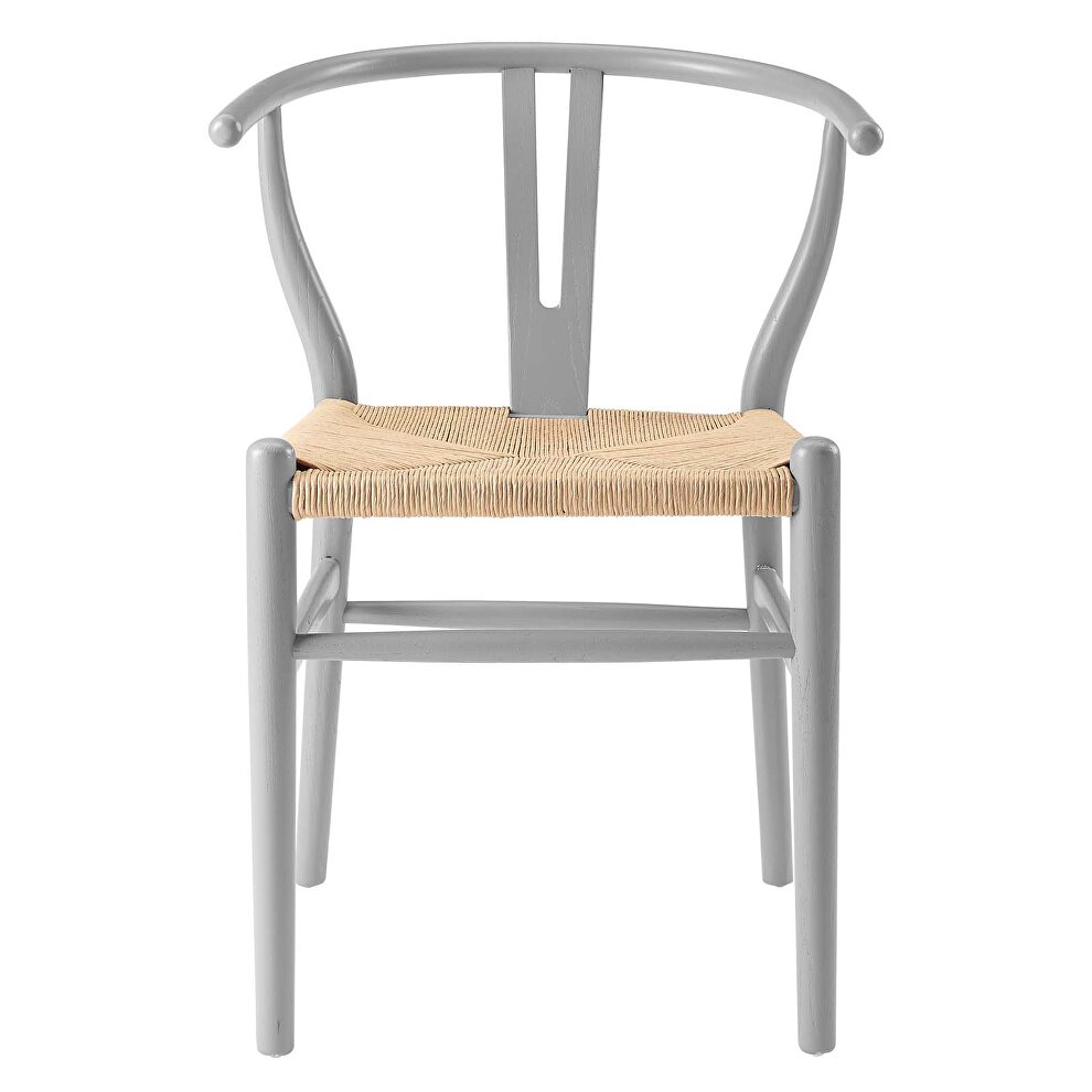 Dining wood side chair in light gray by Modway additional picture 7
