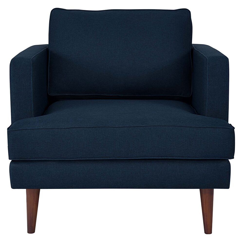 Upholstered fabric armchair in blue by Modway additional picture 6