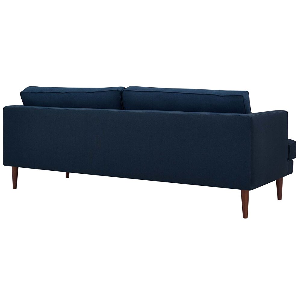 Upholstered fabric sofa in blue by Modway additional picture 4