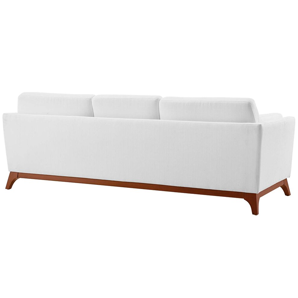 Upholstered fabric sofa in white by Modway additional picture 4