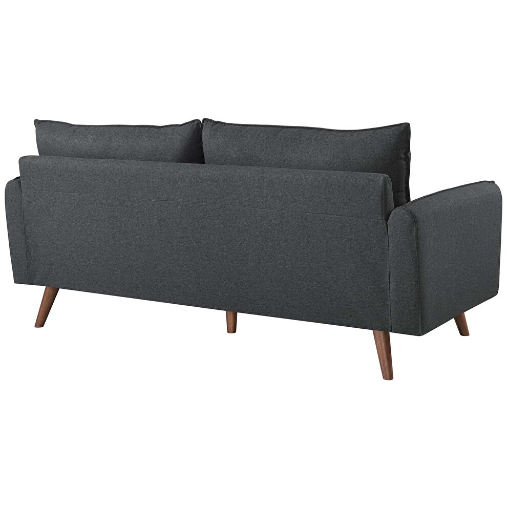 Fabric sofa in gray by Modway additional picture 4