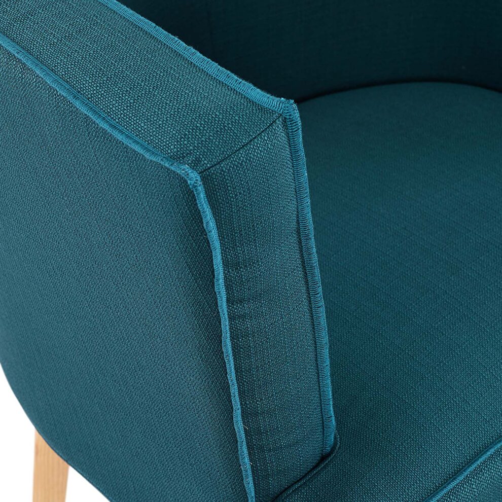 Upholstered fabric accent chair in azure by Modway additional picture 4