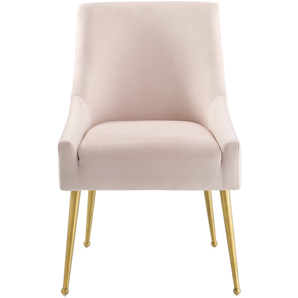 Upholstered performance velvet dining chair in pink by Modway additional picture 6