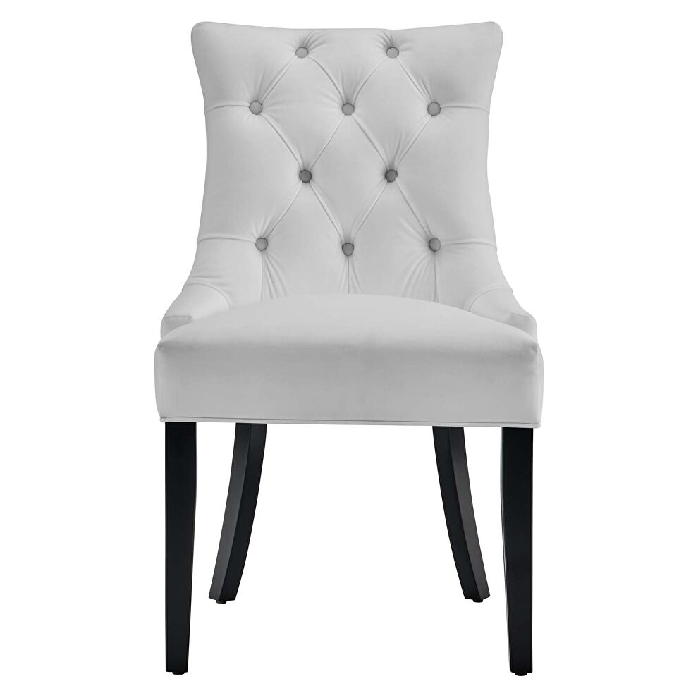 Tufted performance velvet dining side chairs - set of 2 in white by Modway additional picture 5