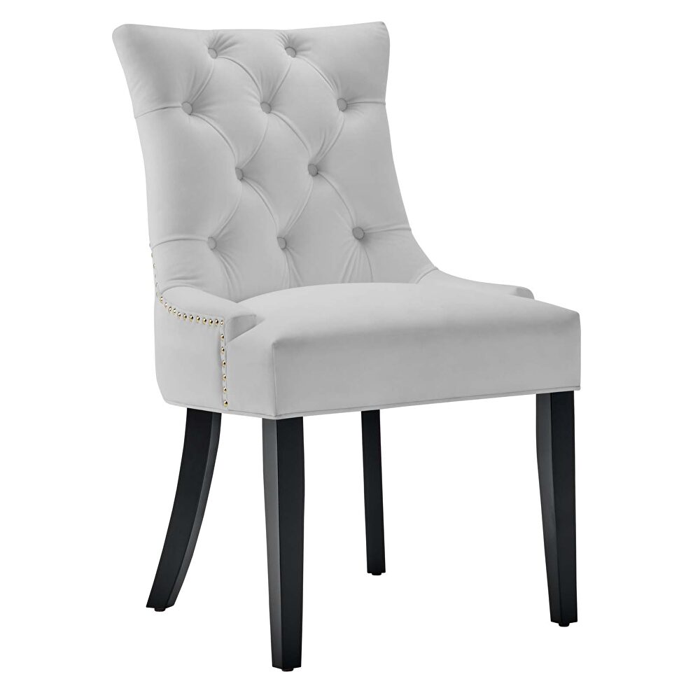 Tufted performance velvet dining side chairs - set of 2 in white by Modway additional picture 8