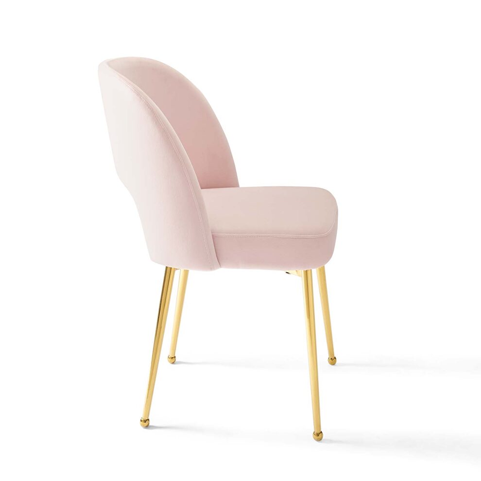 Dining room side chair in pink by Modway additional picture 4