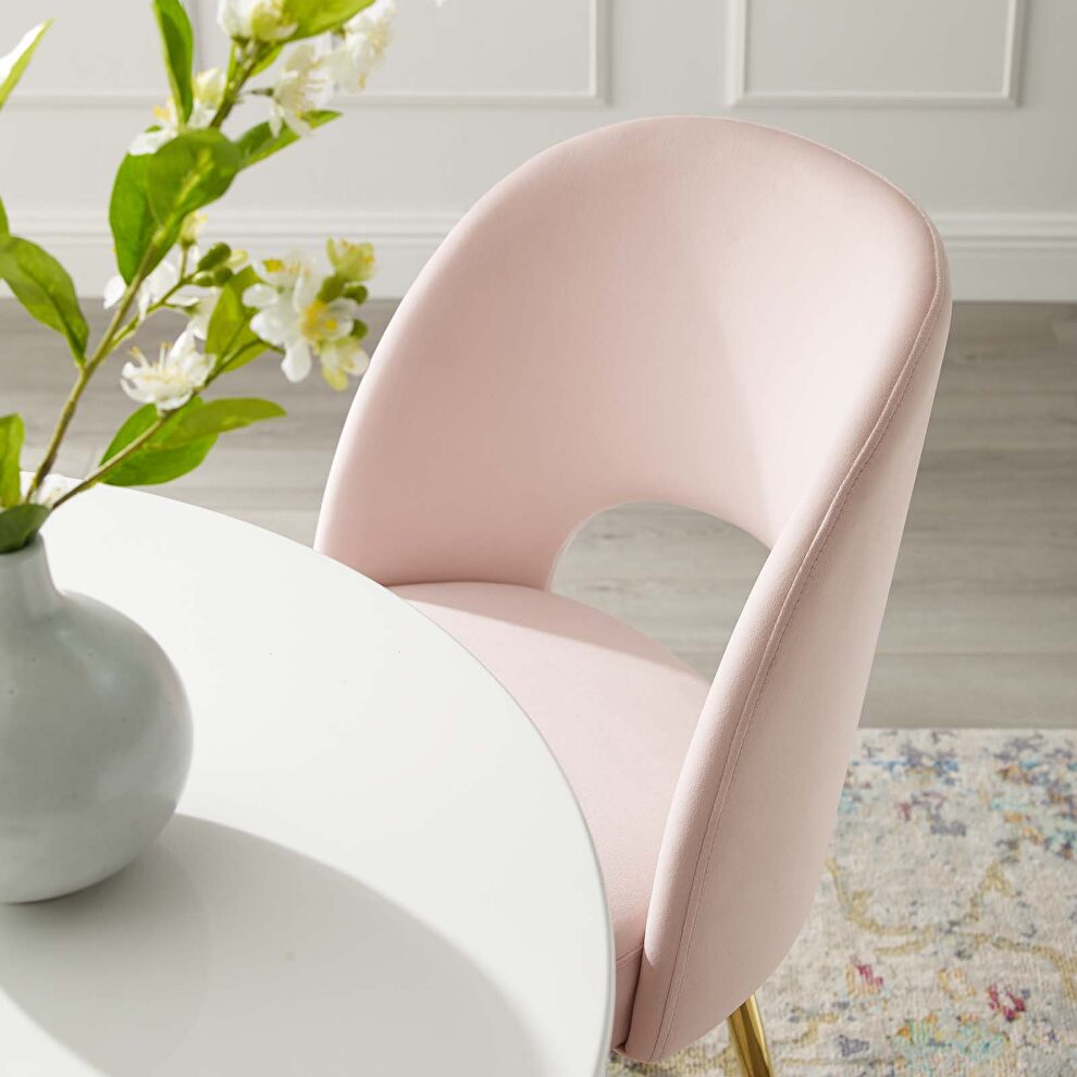 Dining room side chair in pink by Modway additional picture 8