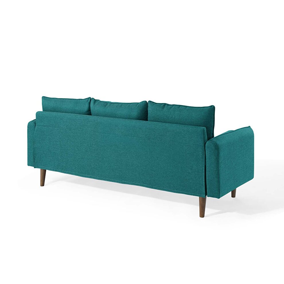 Right or left sectional sofa in teal by Modway additional picture 5