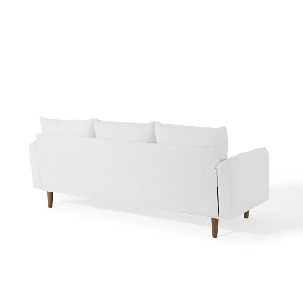 Right or left sectional sofa in white by Modway additional picture 5