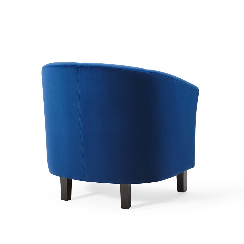 Performance velvet armchair in navy by Modway additional picture 2