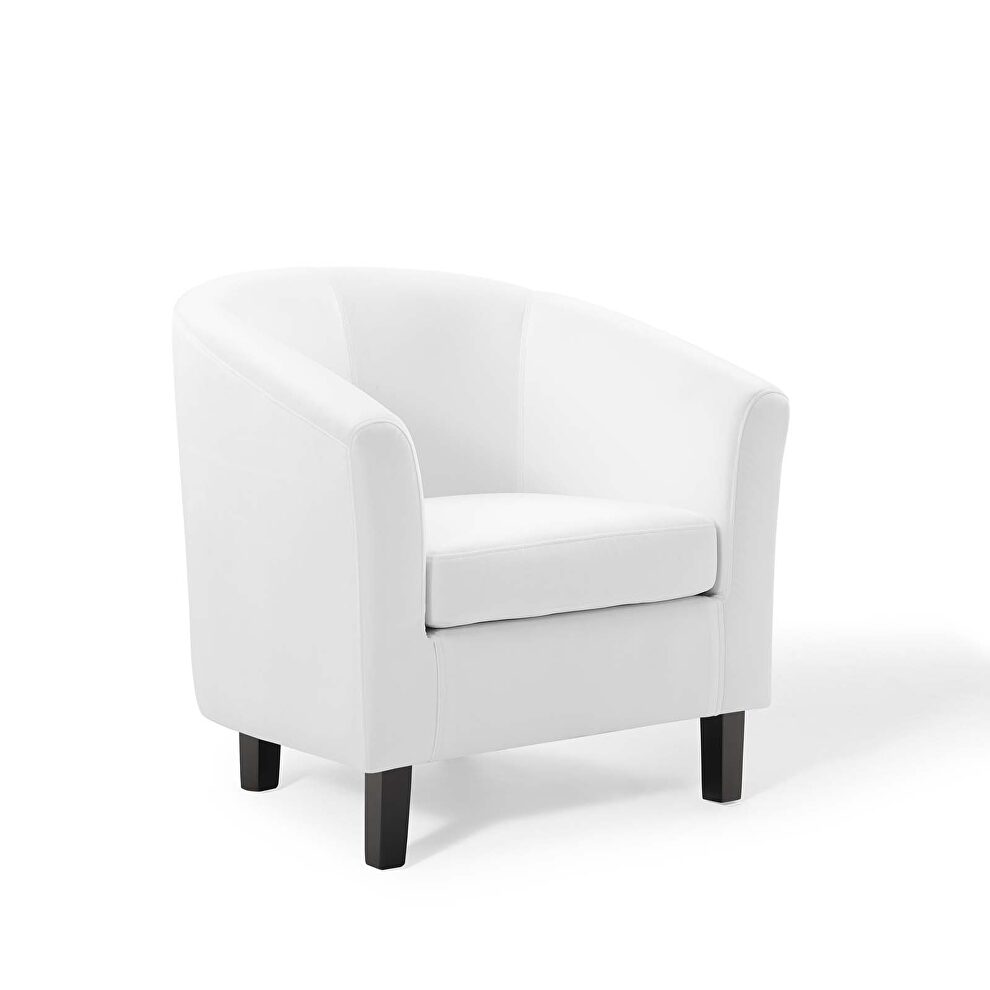 Performance velvet armchair in white by Modway additional picture 5