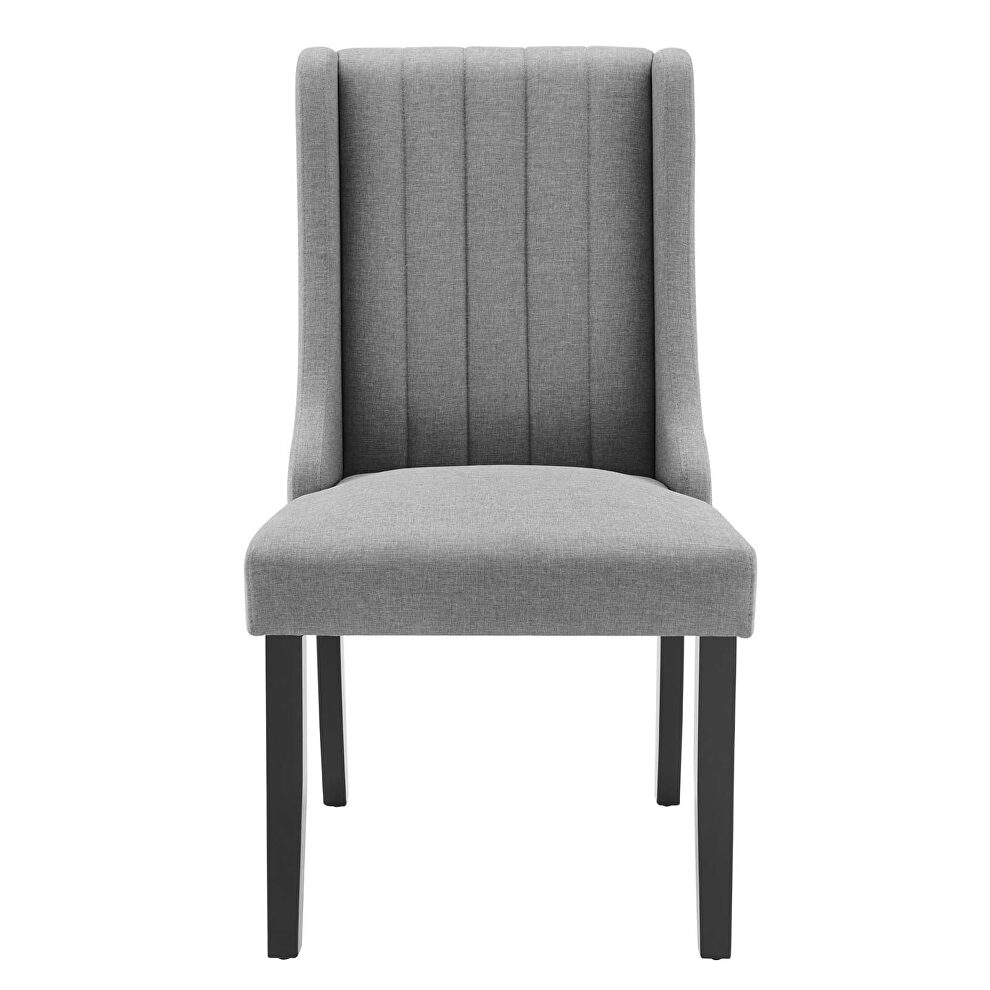 Parsons fabric dining side chairs - set of 2 in light gray by Modway additional picture 5
