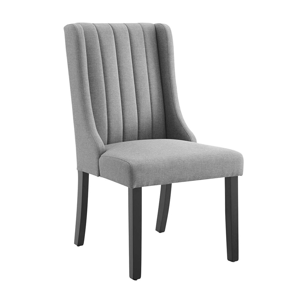Parsons fabric dining side chairs - set of 2 in light gray by Modway additional picture 8