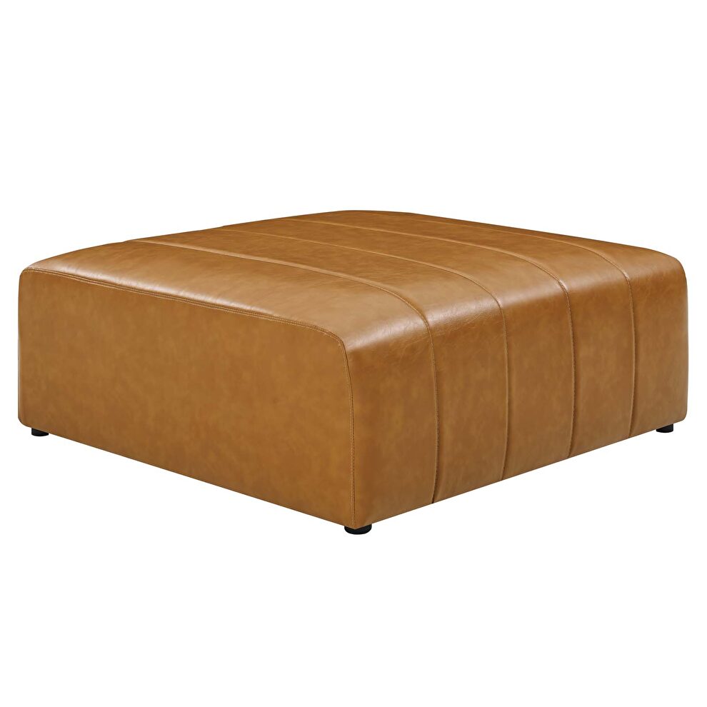 Vegan leather ottoman in tan by Modway additional picture 6